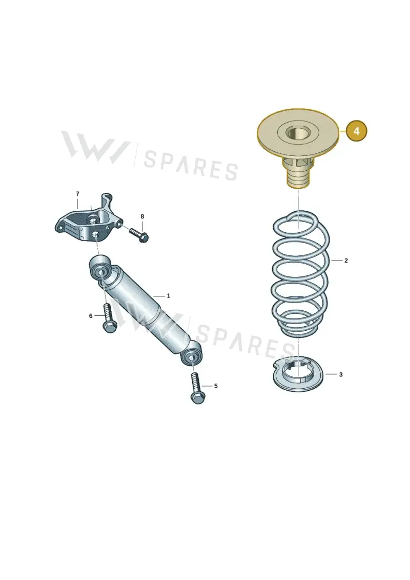 7T0511359C — Volkswagen Multivan (2021-2025) diagram 7t0511040, position 4