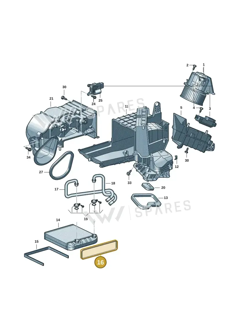 7T0819109 — Volkswagen Multivan (2021-) diagram 7t0819100, position 16
