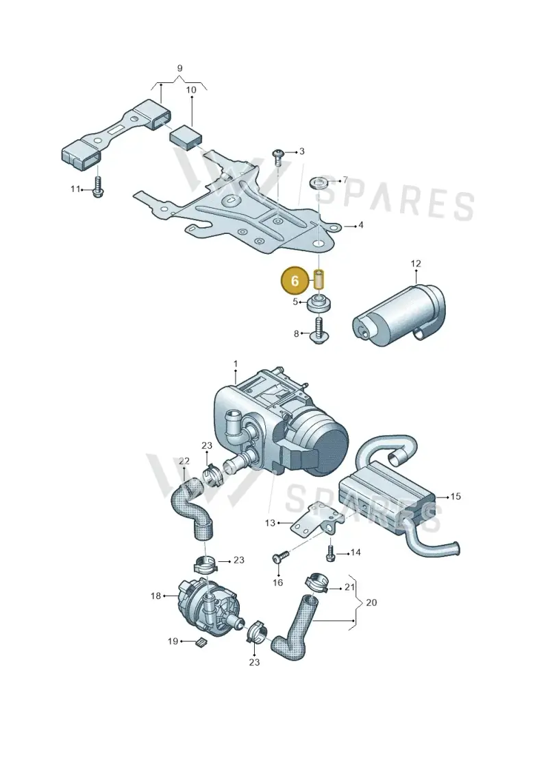 7T0819137 — Volkswagen Multivan (2021-) diagram 7t0819660, position 6