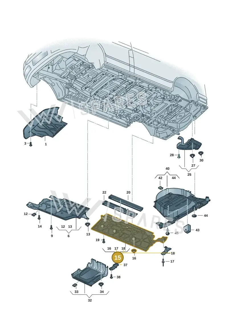 7T0825205F — Volkswagen Multivan (2021-) diagram 7t0825000, position 15