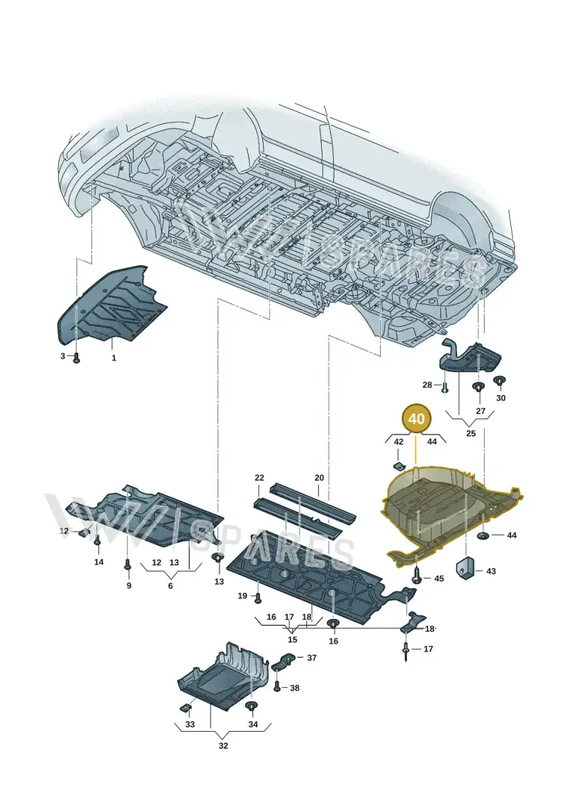 7T0825521Q — Volkswagen Multivan (2021-) diagram 7t0825000, position 40