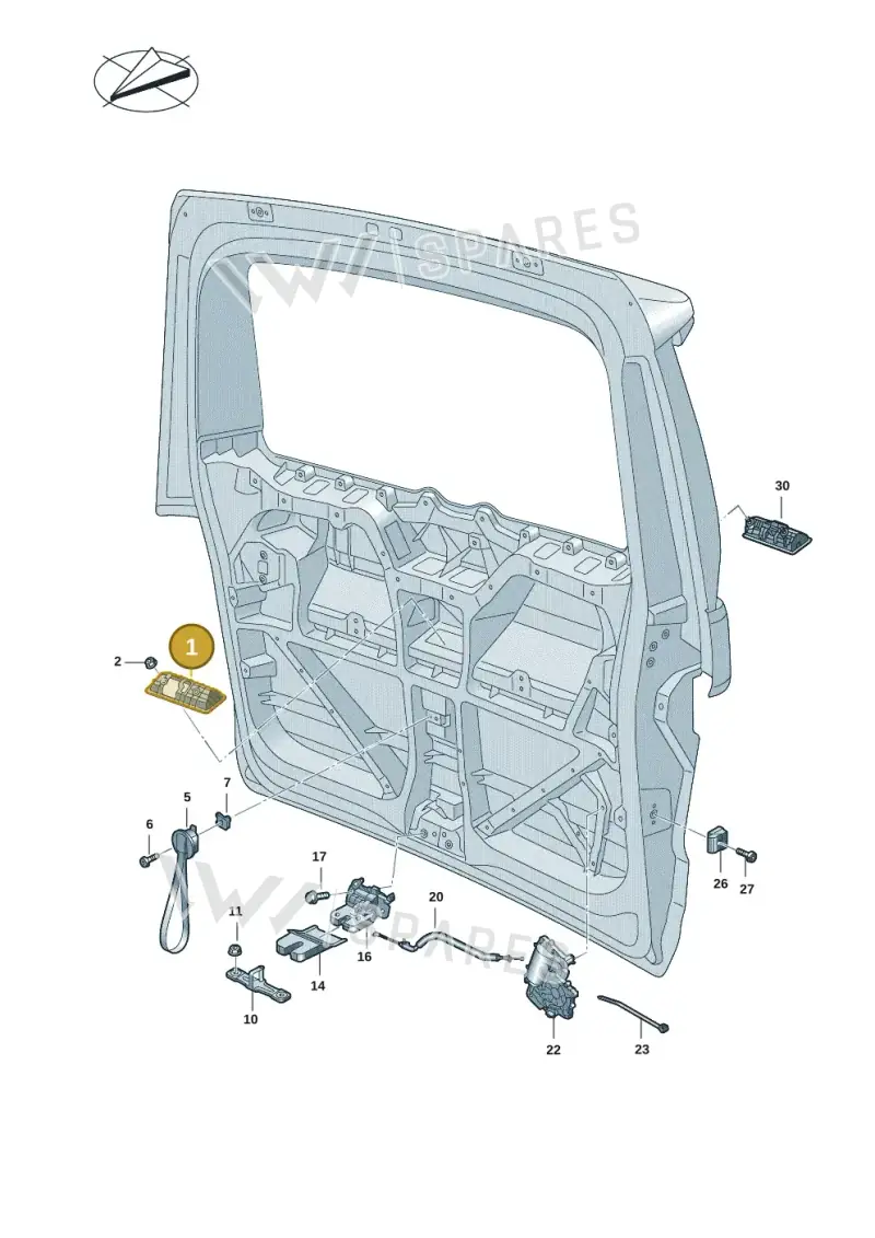 7T0827229 — Volkswagen Multivan (2021-) diagram 7t0827100, position 1