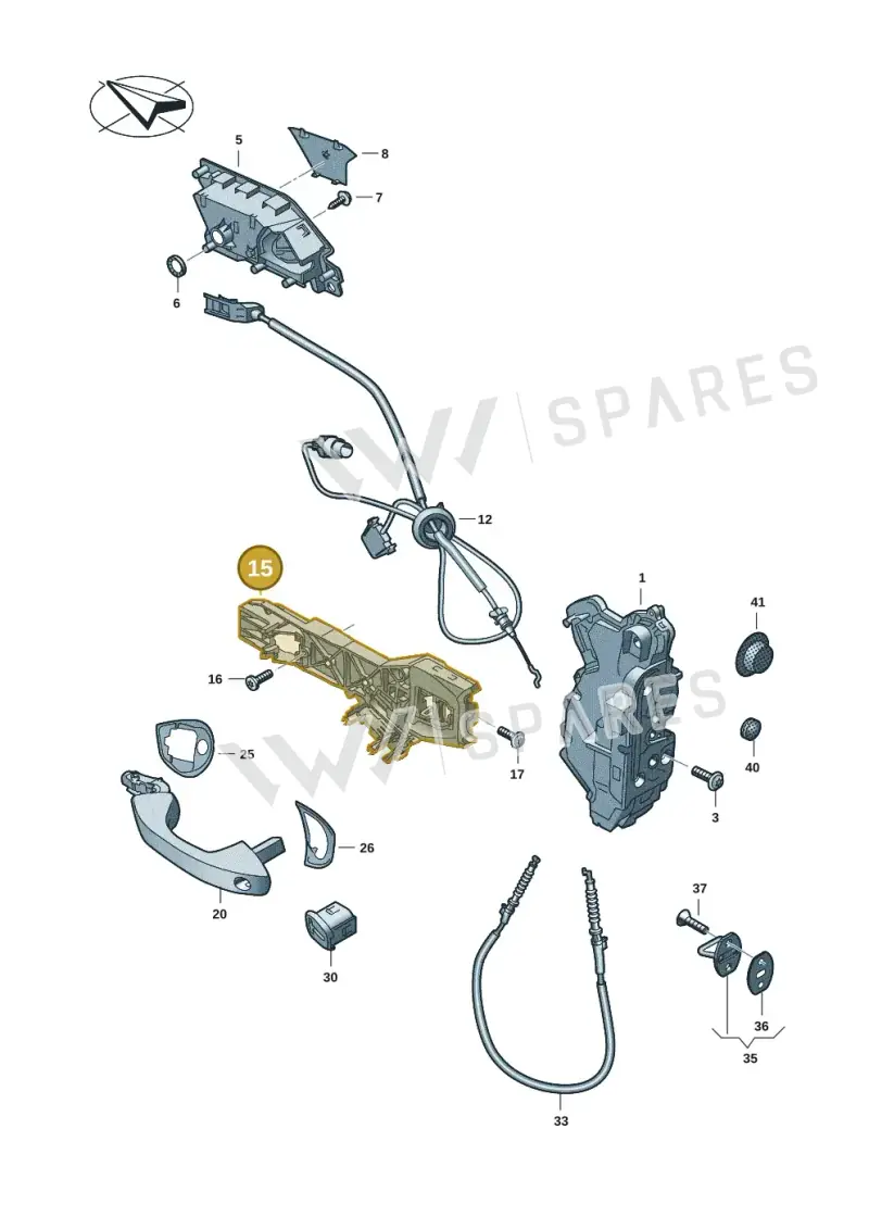 7T0837885D — Volkswagen Multivan (2021-) diagram 5h0837000, position 15