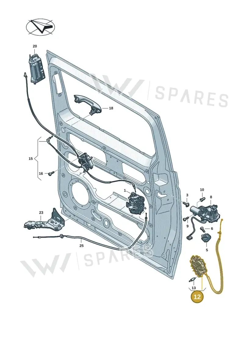 7T0843746E — Volkswagen Multivan (2021-) diagram 7t0843800, position 12