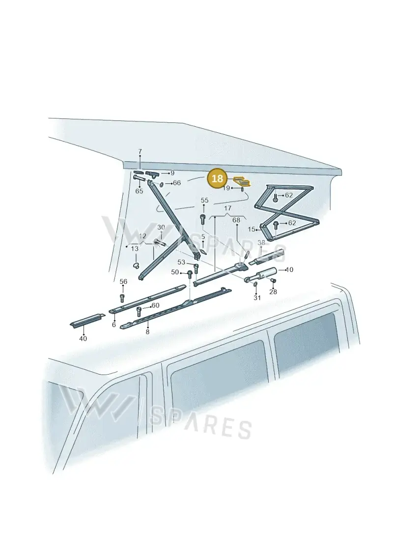 7T0875176 — Volkswagen Multivan (2021-2025) diagram 452875200, position 18