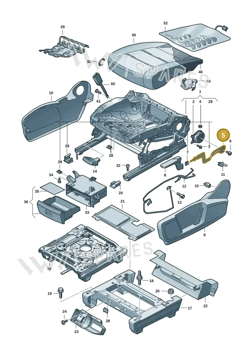 7T0881094A — Volkswagen Multivan (2021-) diagram 7t0881000, position 5