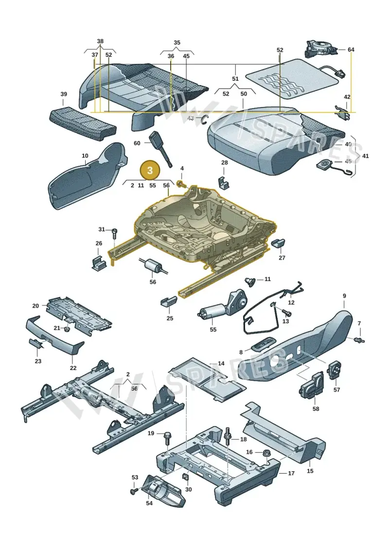 7T0881106C — Volkswagen Multivan (2021-) diagram 7t0881100, position 3
