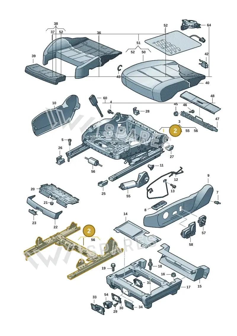 7T0881184 — Volkswagen ID.Buzz (2022-) diagram 15a881100, position 2