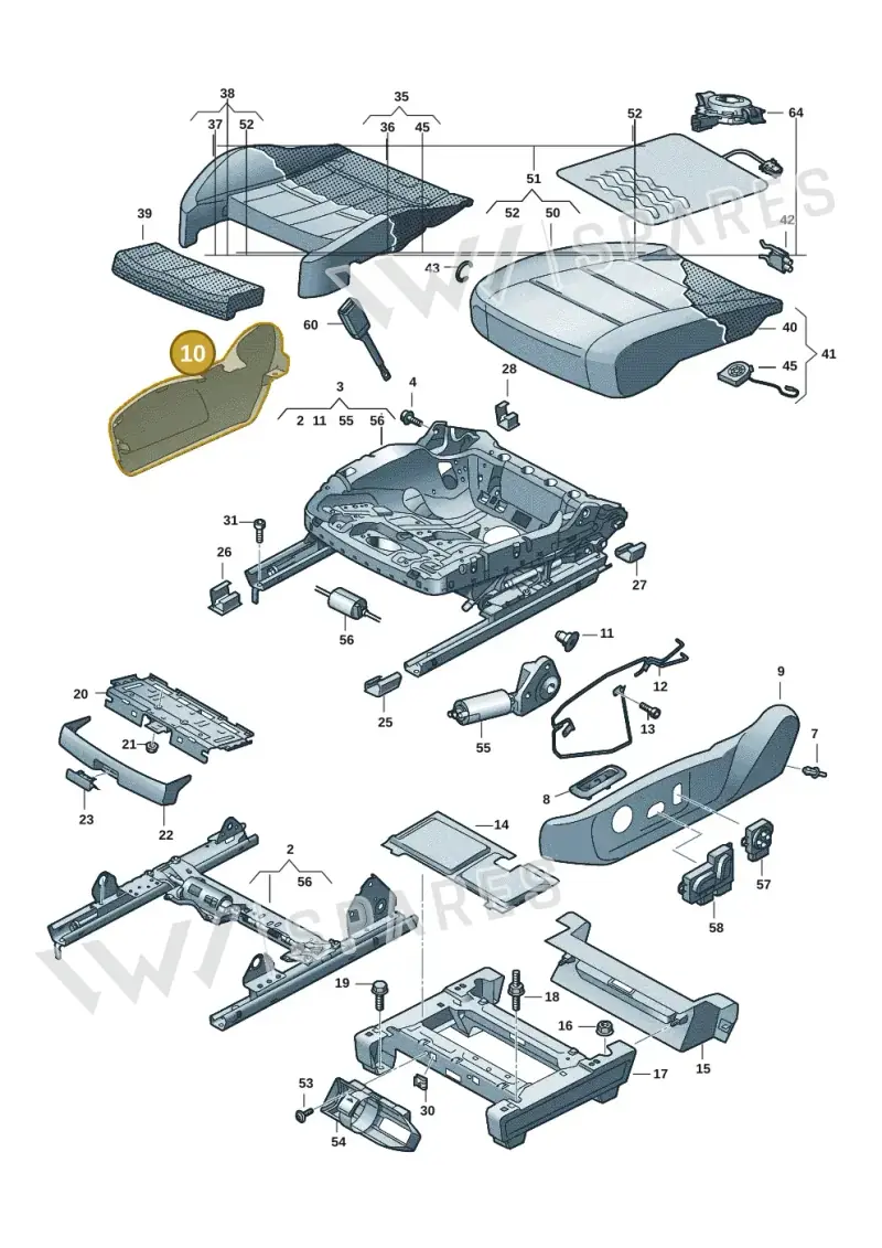 7T0881314AC2JV — Volkswagen Multivan (2021-) diagram 7t0881100, position 10