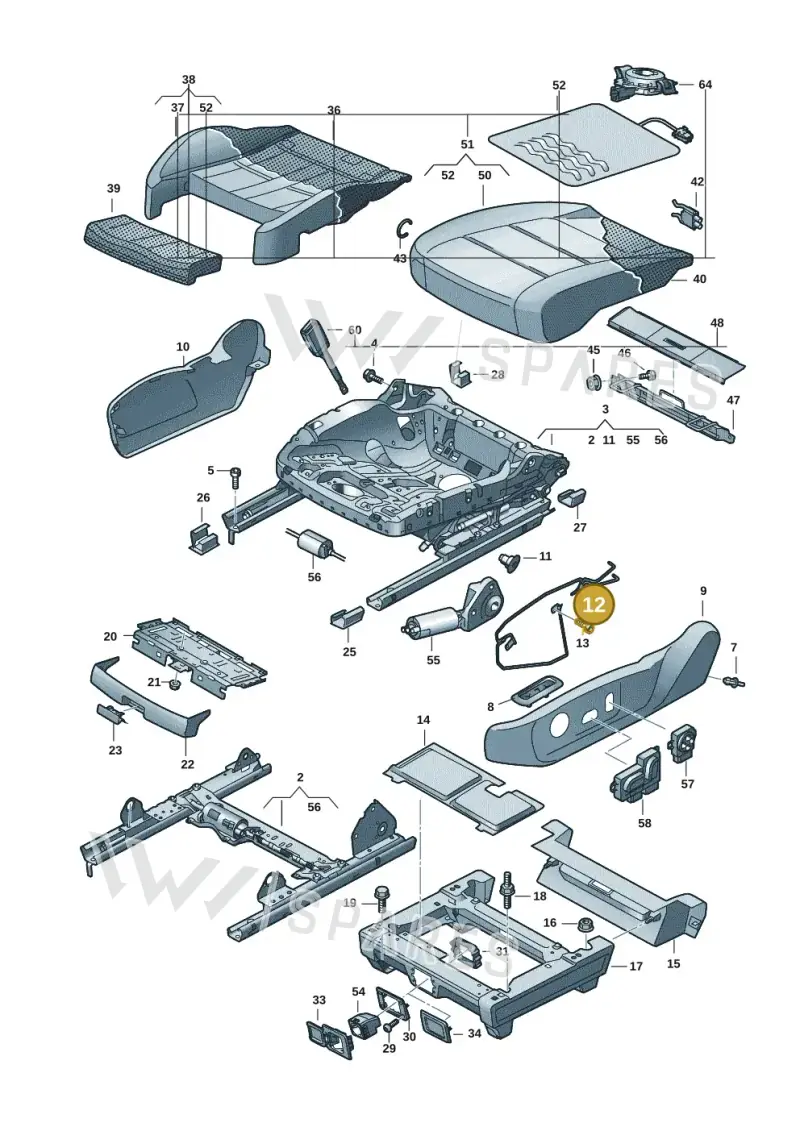 7T0881560G — Volkswagen ID.Buzz (2022-) diagram 15a881100, position 12