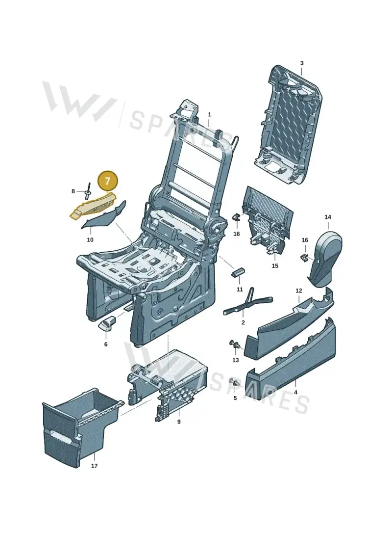 7T0883685 — Volkswagen Multivan (2021-) diagram 7t0885070, position 7