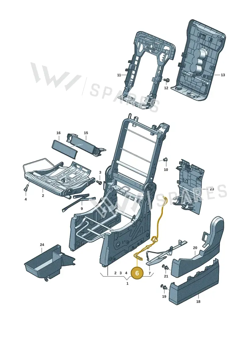 7T0885595 — Volkswagen Multivan (2021-) diagram 7t0888000, position 6