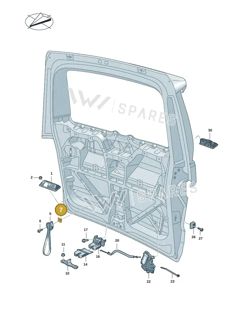 7T0898587B — Volkswagen Multivan (2021-) diagram 7t0827100, position 7