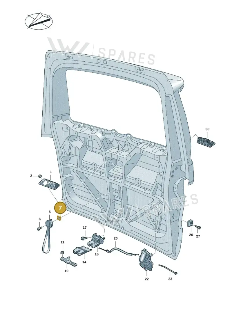 7T0898589 — Volkswagen Multivan (2021-) diagram 7t0827100, position 7