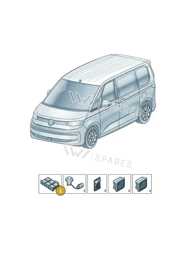 7T0927202AWHS — Volkswagen Multivan (2021-) diagram 7t0941501, position 1