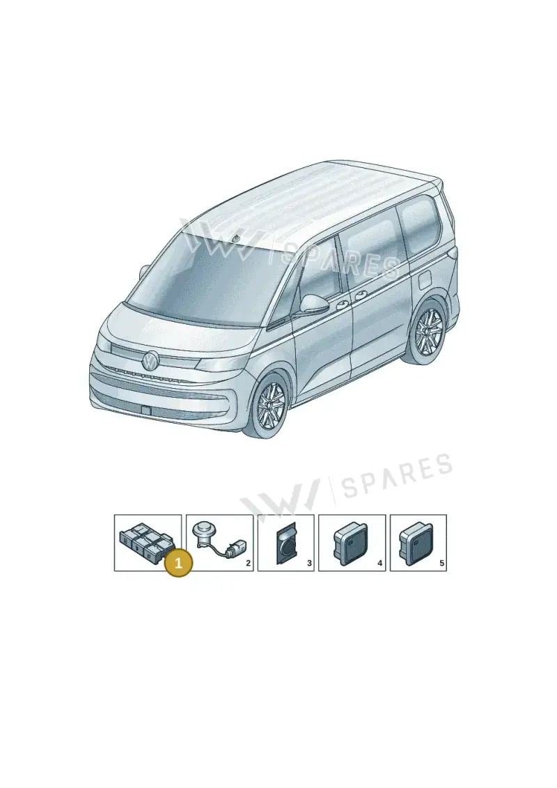7T0927202CWHS — Volkswagen Multivan (2021-) diagram 7t0941501, position 1