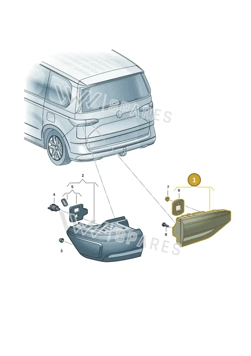 7T0945093A — Volkswagen Multivan (2021-) diagram 7t0945010, position 1