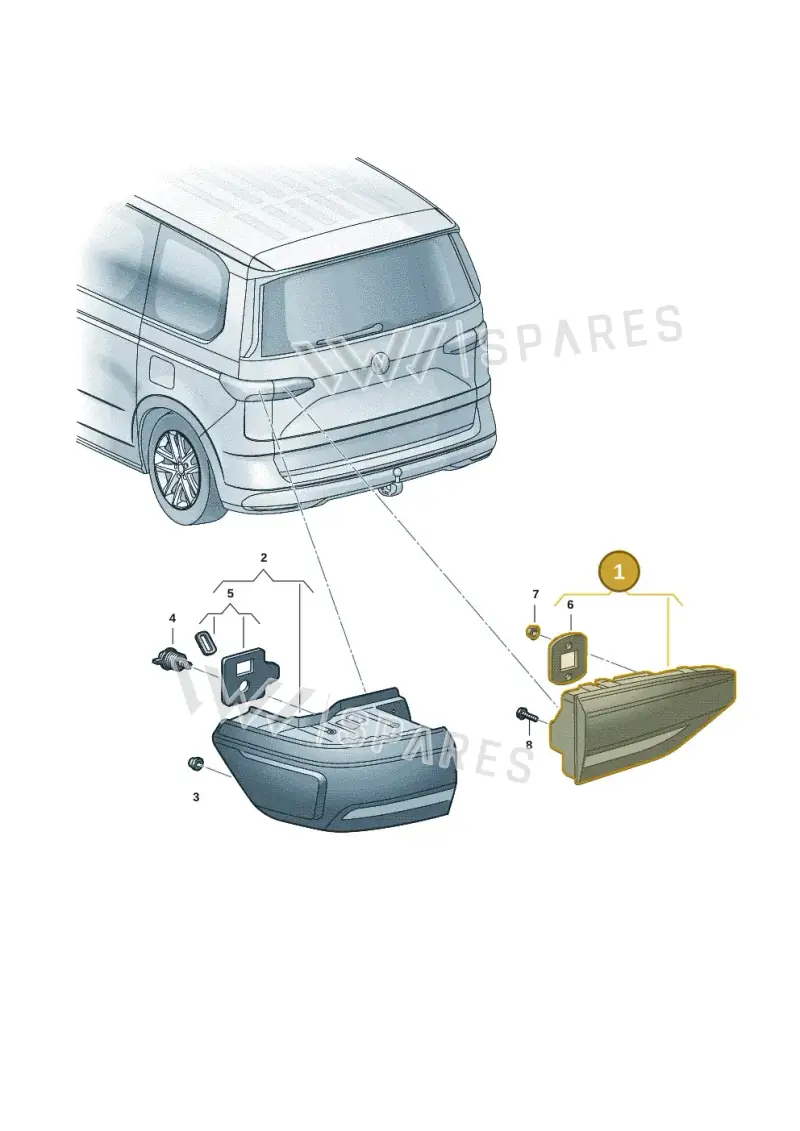 7T0945094B — Volkswagen Multivan (2021-) diagram 7t0945010, position 1