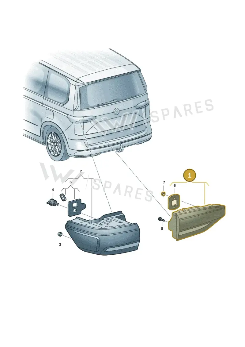 7T0945094C — Volkswagen Multivan (2021-) diagram 7t0945010, position 1