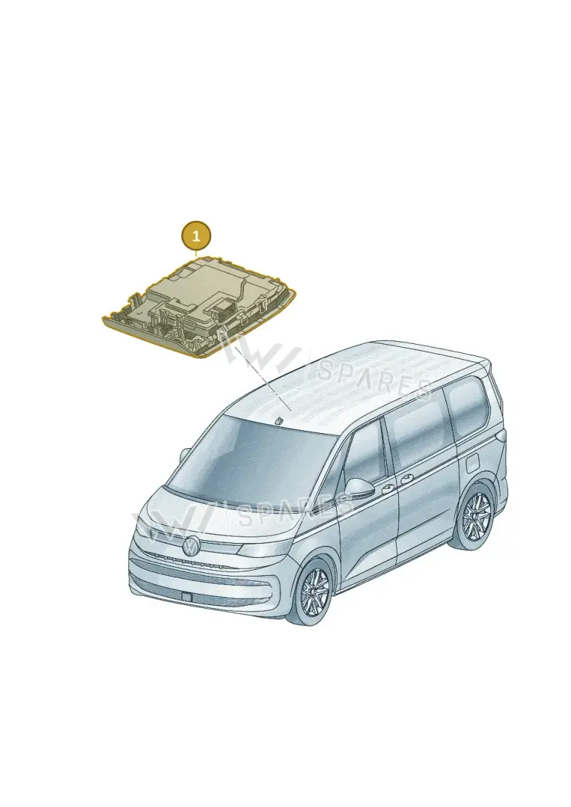 7T0959561PTJA — Volkswagen Multivan (2021-2025) diagram 7t0959520, position 1