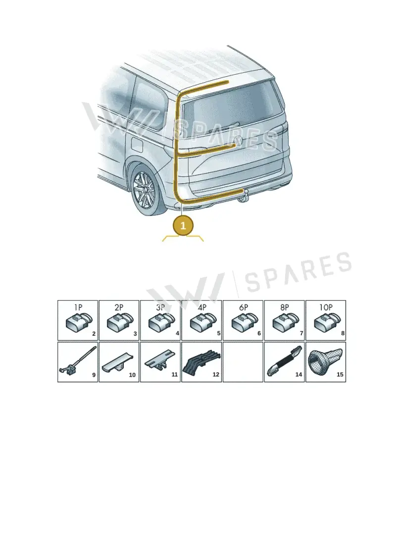 7T0971145AG — Volkswagen Multivan (2021-2025) diagram 7t0972810, position 1