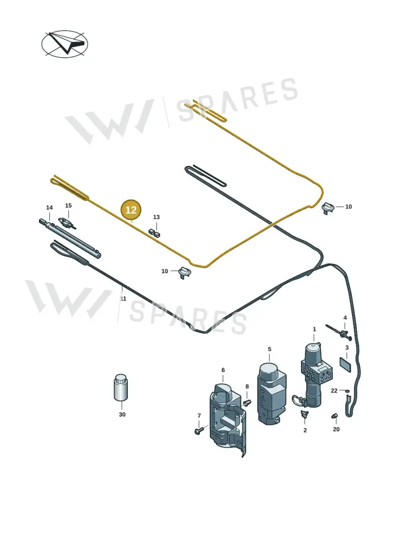 7T0971710 — Volkswagen Multivan (2021-) diagram 7t0875300, position 12
