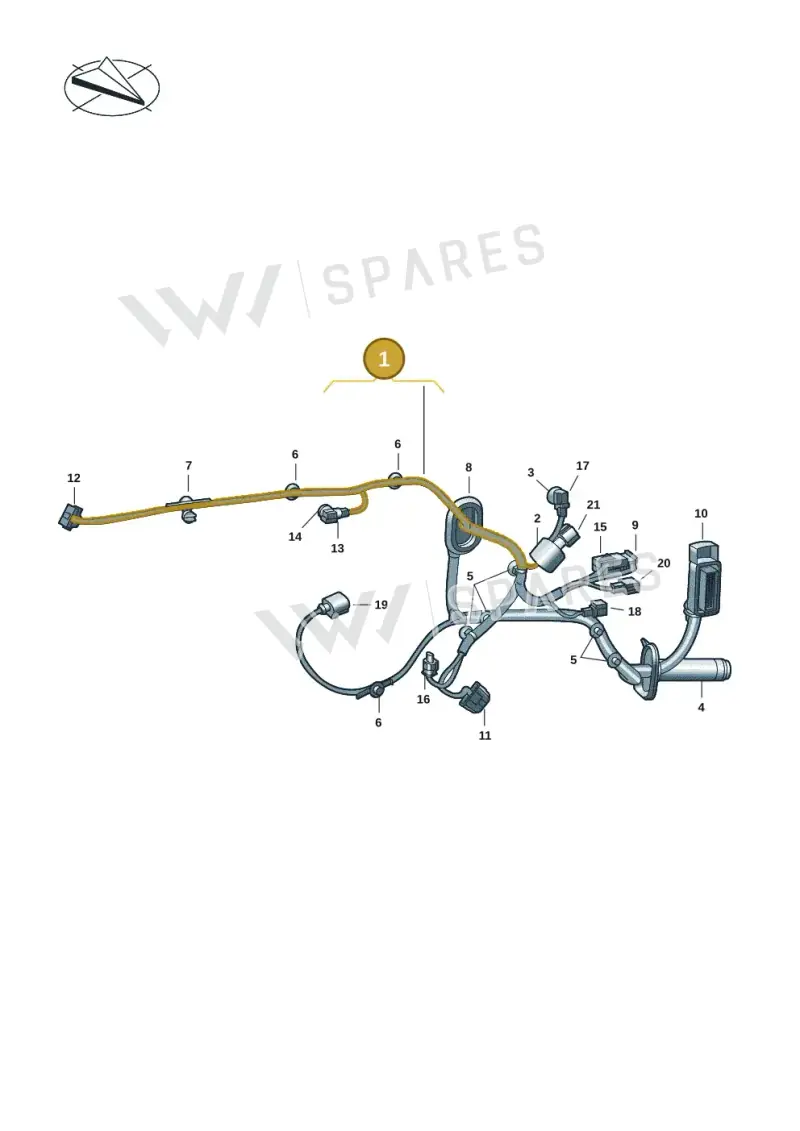 7T1971161DD — Volkswagen Multivan (2021-2025) diagram 7t0972300, position 1
