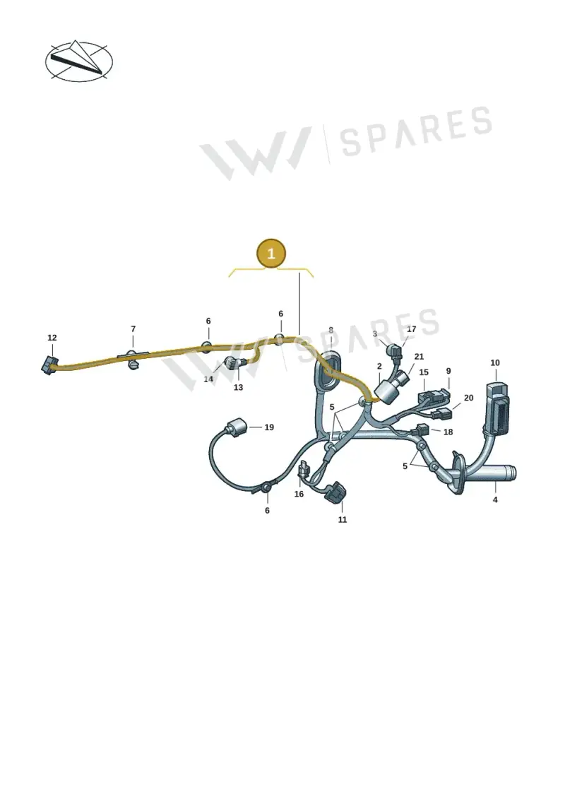 7T1971161DE — Volkswagen Multivan (2021-2025) diagram 7t0972300, position 1