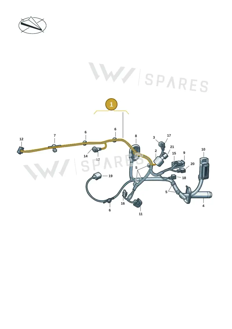 7T1971161DS — Volkswagen Multivan (2021-2025) diagram 7t0972300, position 1