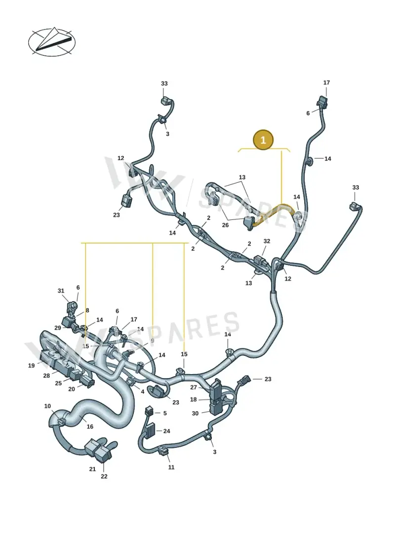 7T1971391T — Volkswagen Multivan (2021-2025) diagram 7t0972250, position 1