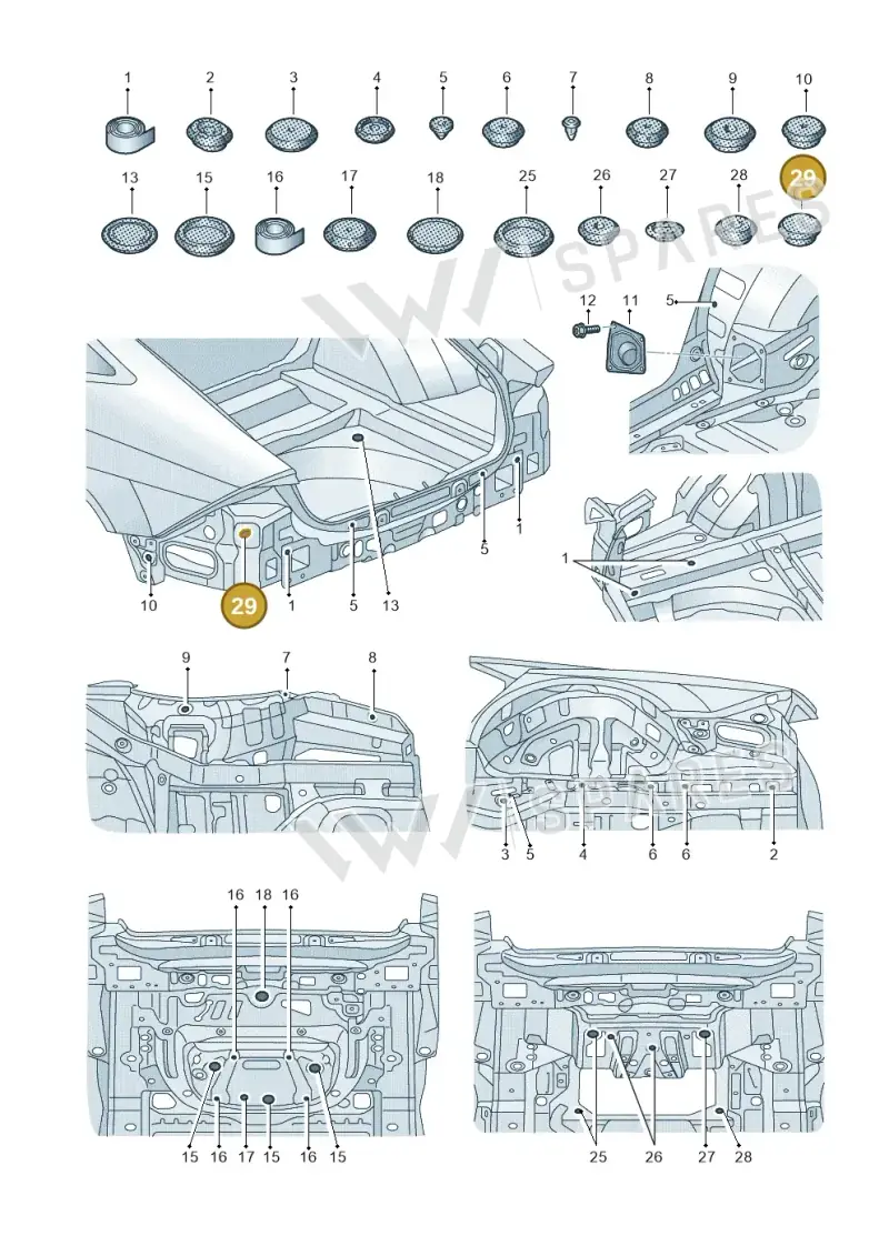 803803583B — Audi A6 (2018-2025) diagram 435803360, position 29