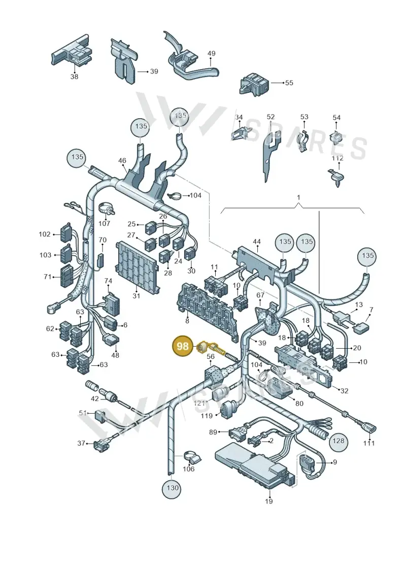 813972925 — Volkswagen New Beetle             06> (2005-) diagram 201971800, position 98