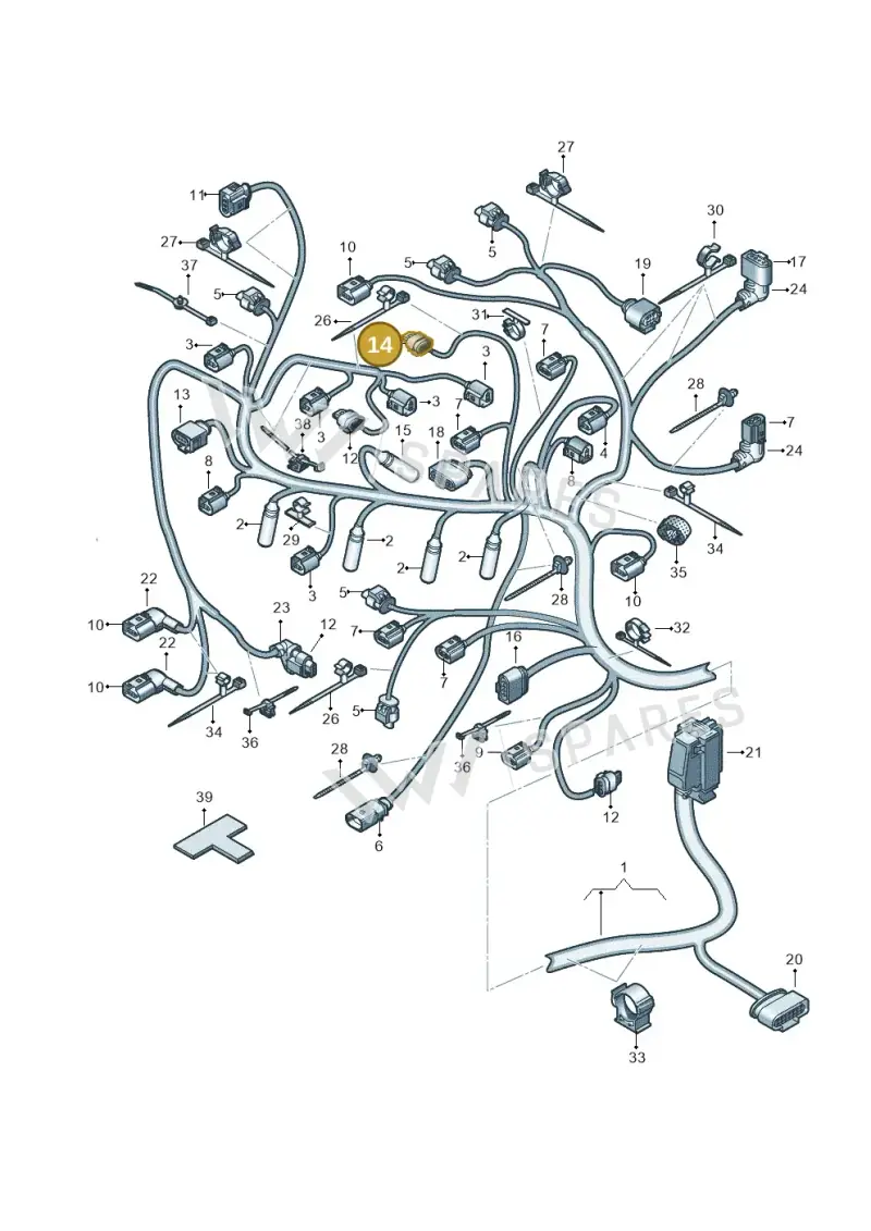 81A973703 — Volkswagen MAN TGE 55 (2016-2021) diagram 806971010, position 14