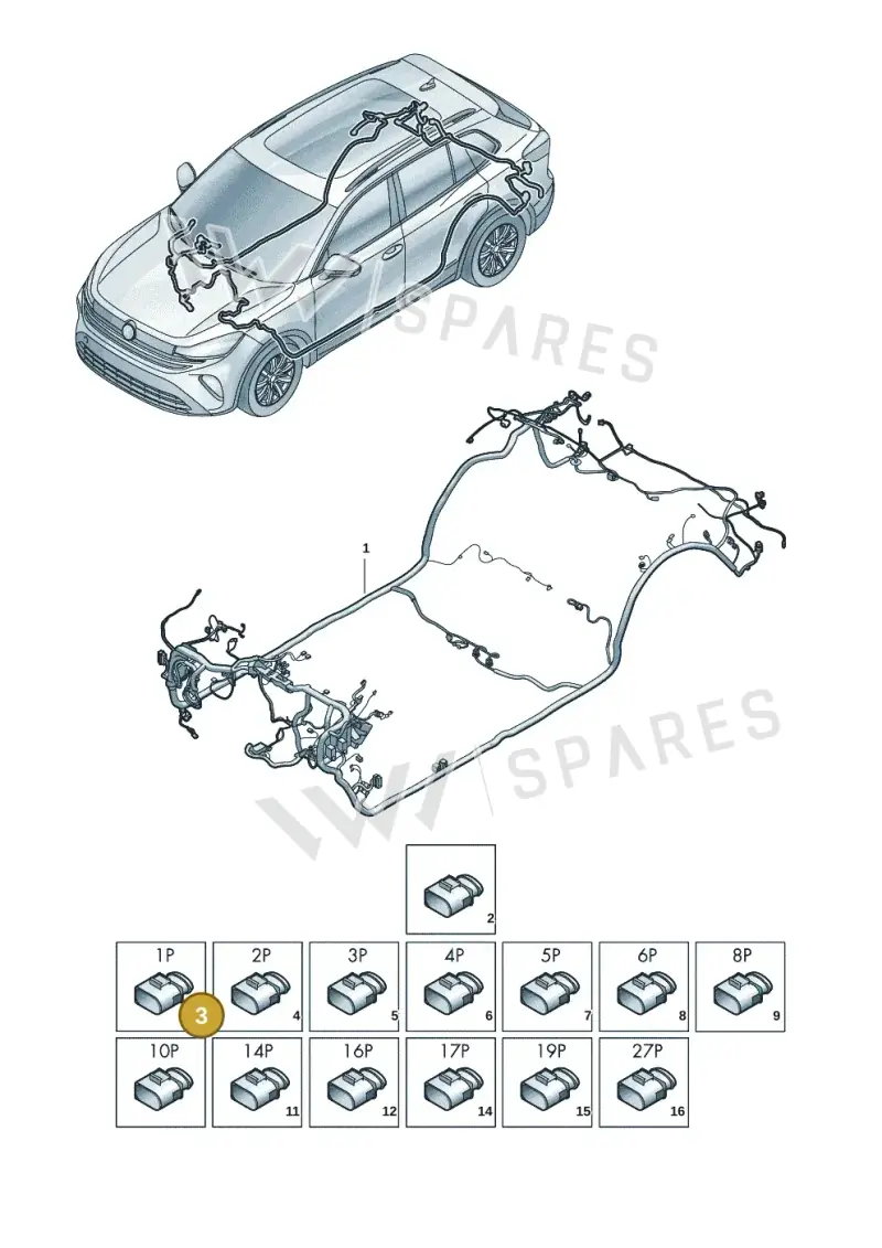 85B035447 — Volkswagen Tiguan (2023-2025) diagram 57x972000, position 3