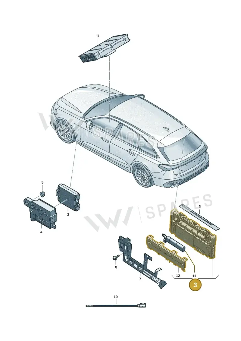 85E035282C — Audi A5 Avant (2024-2025) diagram 8wk035550, position 3