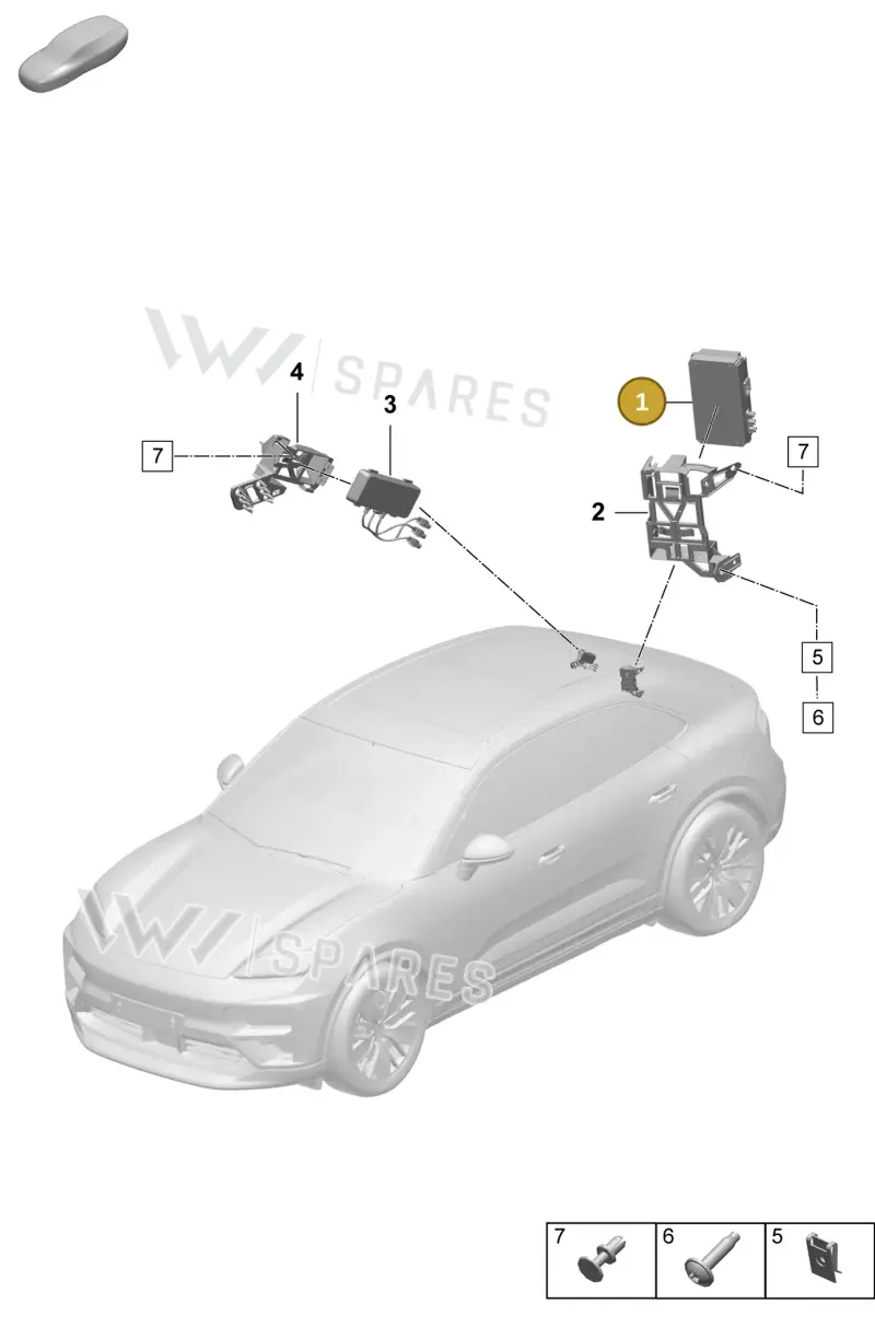 85E035385 — Porsche Macan (2024-2024) diagram p61901700, position 1