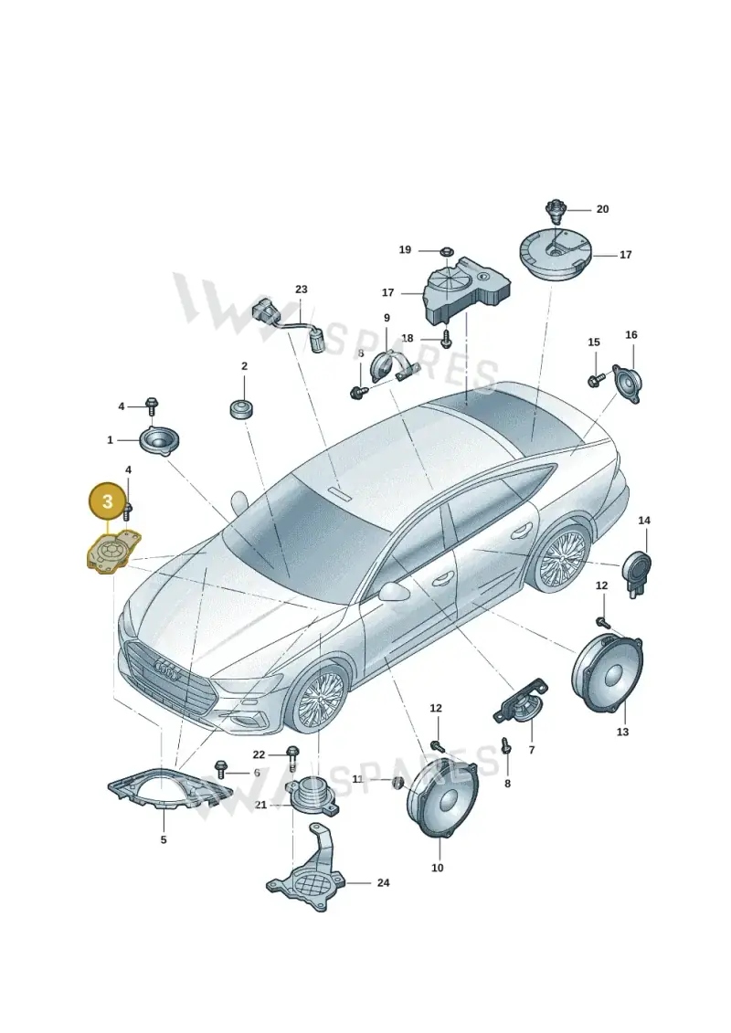 85E035398 — Audi Q6 (2022-) diagram 4cg035350, position 3