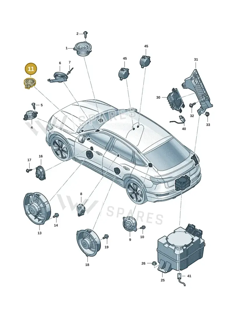 85E035398 — Audi Q6 e-tron (2023-2025) diagram f5s035350, position 11
