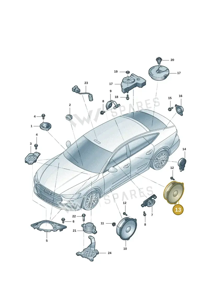 85E035411 — Audi Q6 (2022-) diagram 4cg035350, position 13