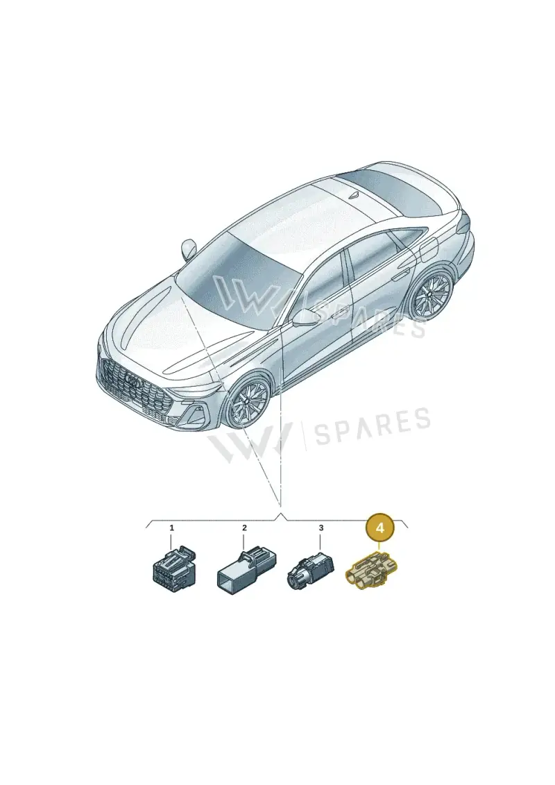85E035444A — Audi A5 Limousine (2024-2025) diagram 8wh971920, position 4