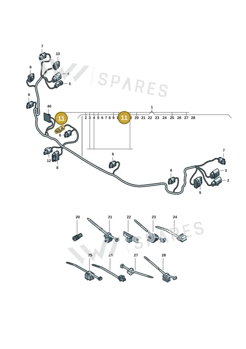 85E035447 — Audi A5 Limousine (2024-2025) diagram 8wk972700, position 11