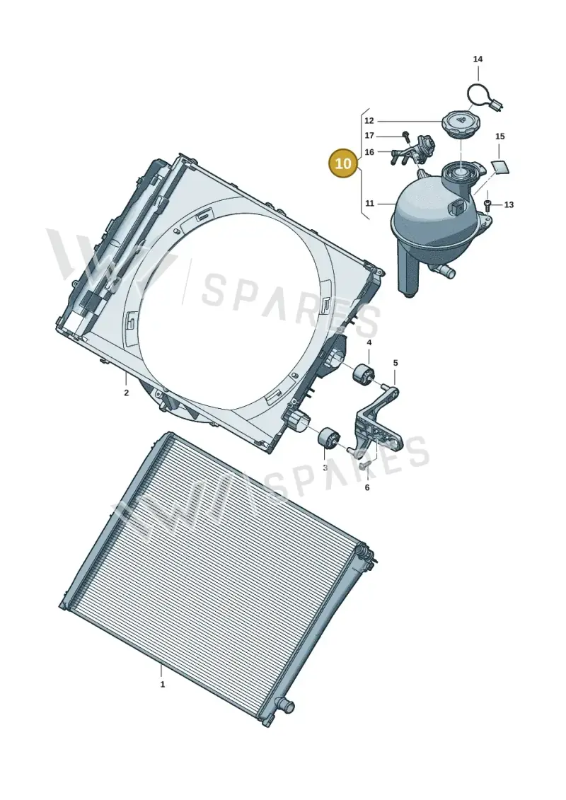 85E121405F — Audi Q6 e-tron (2023-2025) diagram f5s121070, position 10