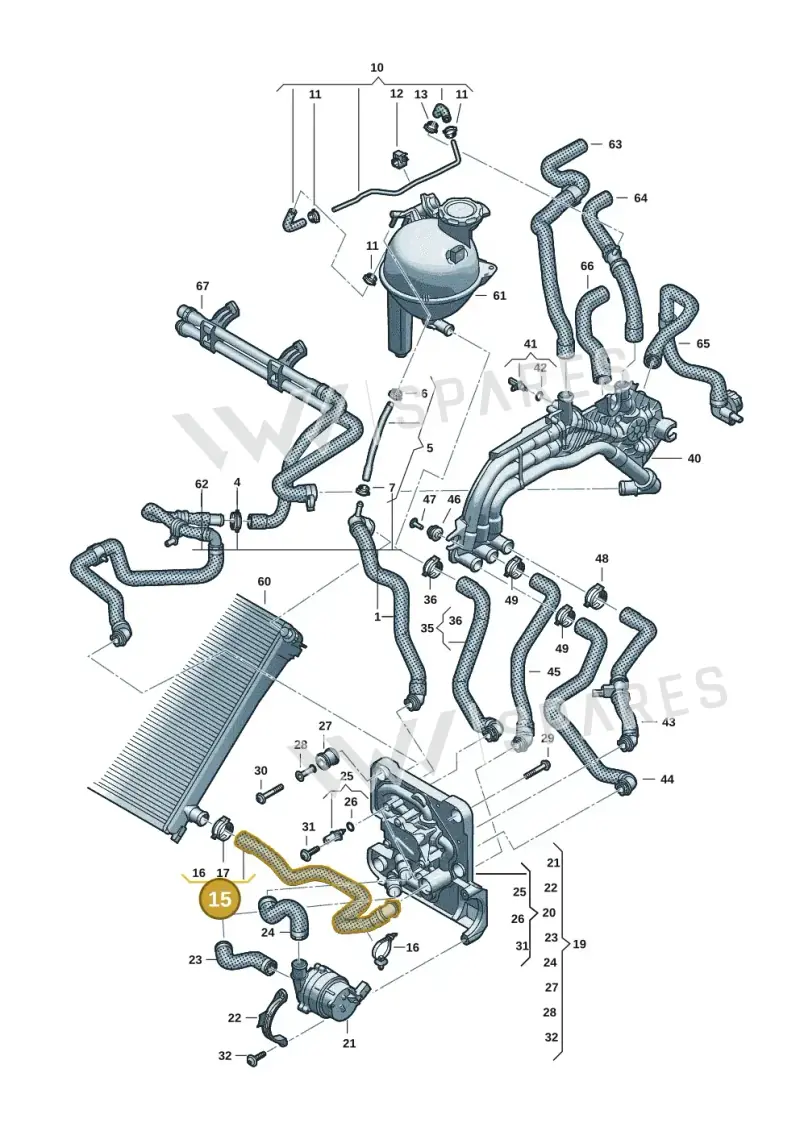 85E122055E — Audi Q6 e-tron (2023-2025) diagram f5s121000, position 15