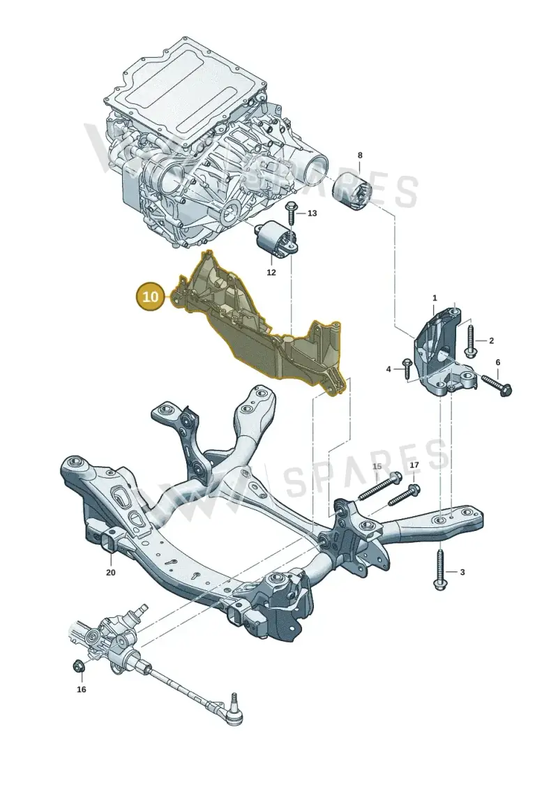 85E199215J — Audi Q6 e-tron (2023-2025) diagram f5s199000, position 10