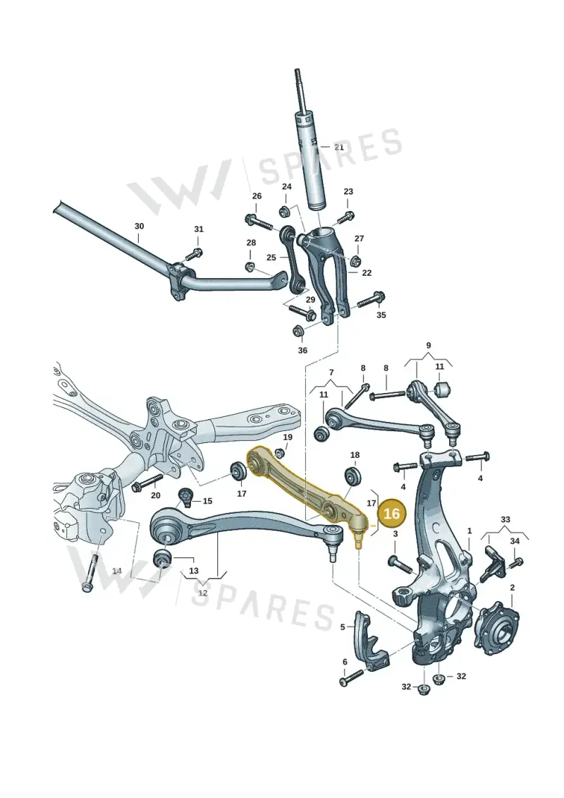 85E407151M — Audi Q6 e-tron (2023-2025) diagram f5s407000, position 16