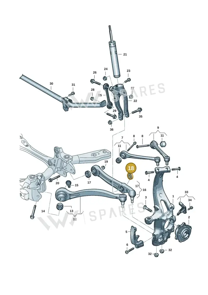 85E407182D — Audi Q6 e-tron (2023-2025) diagram f5s407000, position 18