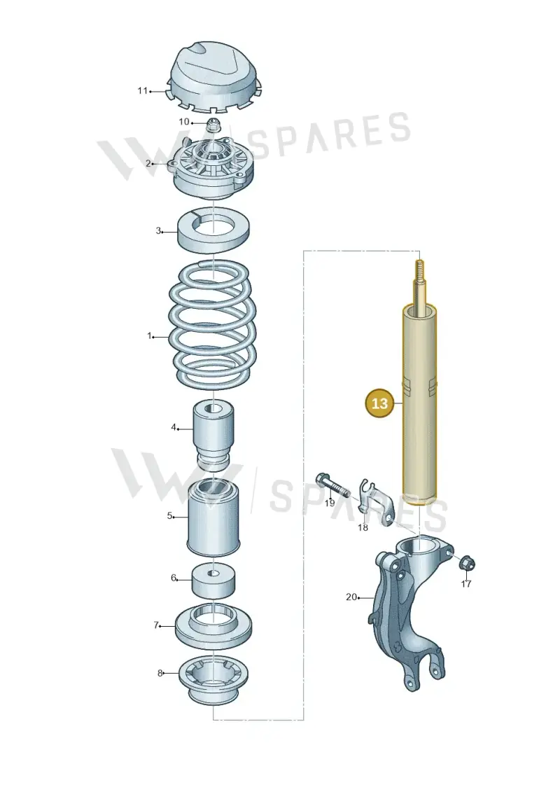 85E413031BE — Audi Q6 e-tron (2023-2025) diagram 859411000, position 13
