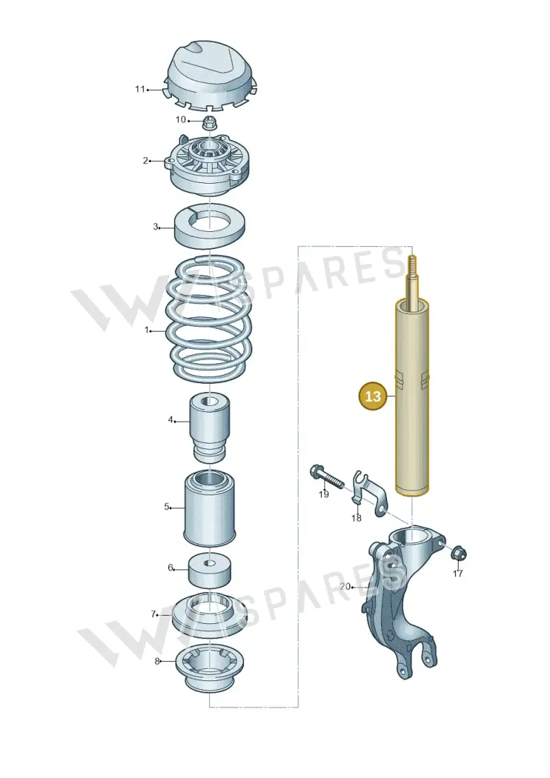 85E413031BF — Audi Q6 e-tron (2023-2025) diagram 859411000, position 13