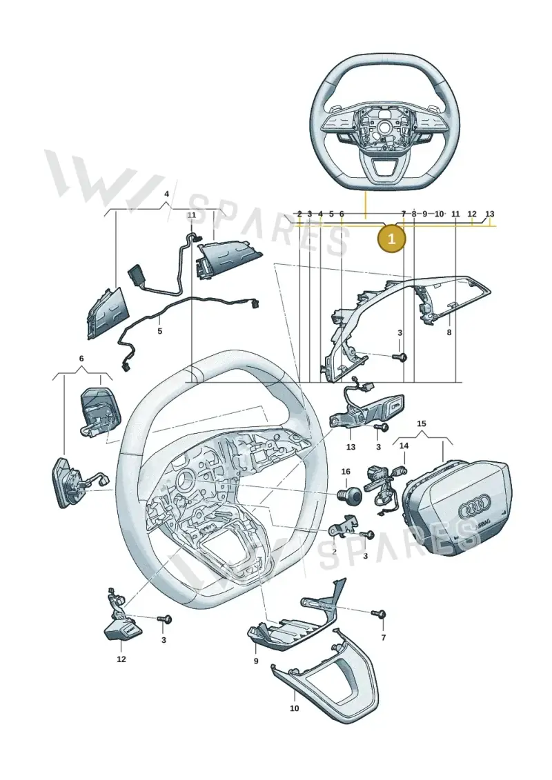 85E419091BKGMN — Audi Q6 e-tron (2023-2025) diagram f5s419030, position 1