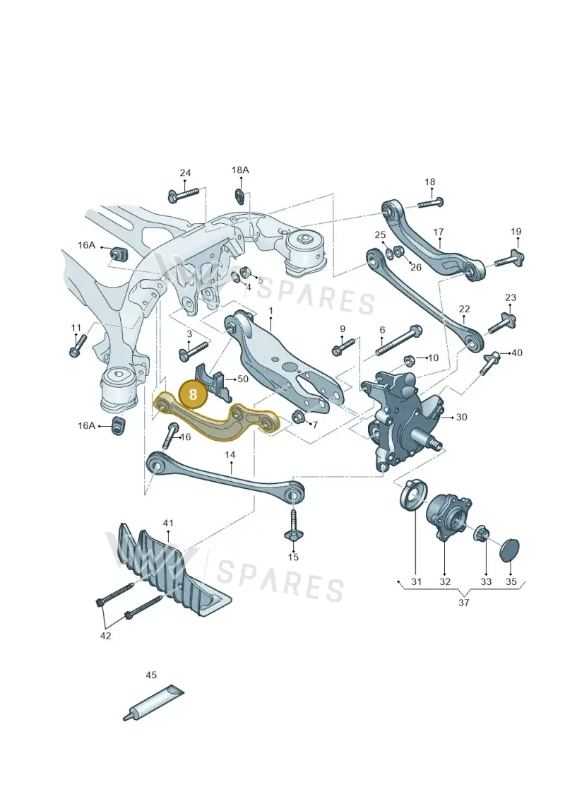 85E505323 — Audi A6 (2018-2025) diagram 430505200, position 8